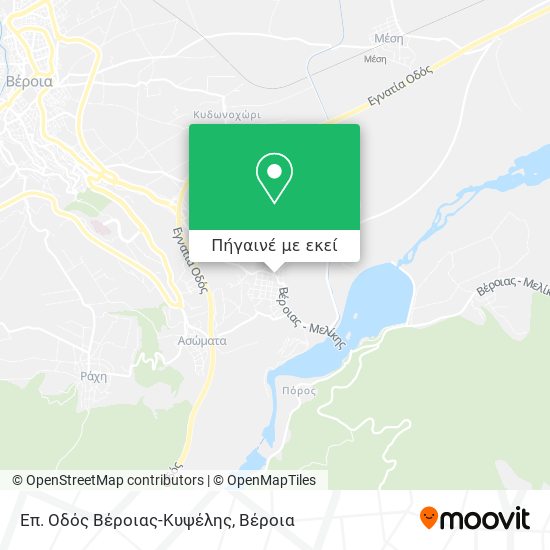 Επ. Οδός Βέροιας-Κυψέλης χάρτης