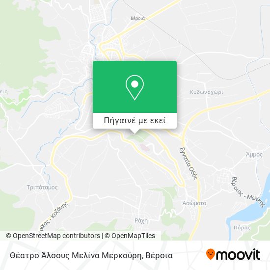 Θέατρο Άλσους Μελίνα Μερκούρη χάρτης