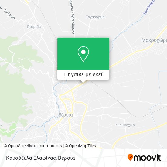 Καυσόξυλα Ελαφίνας χάρτης
