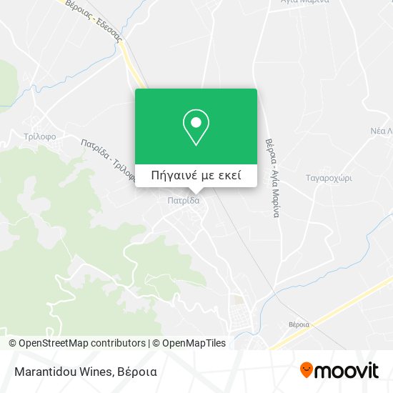 Marantidou Wines χάρτης
