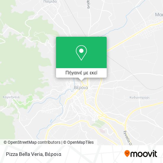 Pizza Bella Veria χάρτης