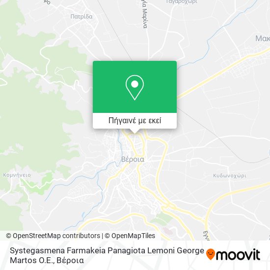 Systegasmena Farmakeia Panagiota Lemoni George Martos O.E. χάρτης