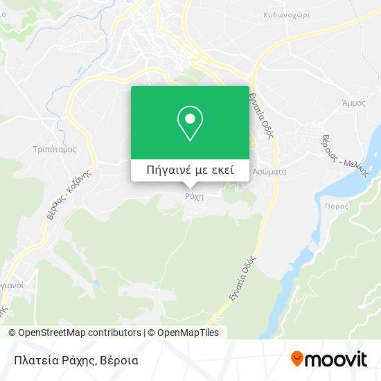 Πλατεία Ράχης χάρτης