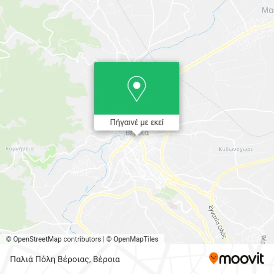 Παλιά Πόλη Βέροιας χάρτης