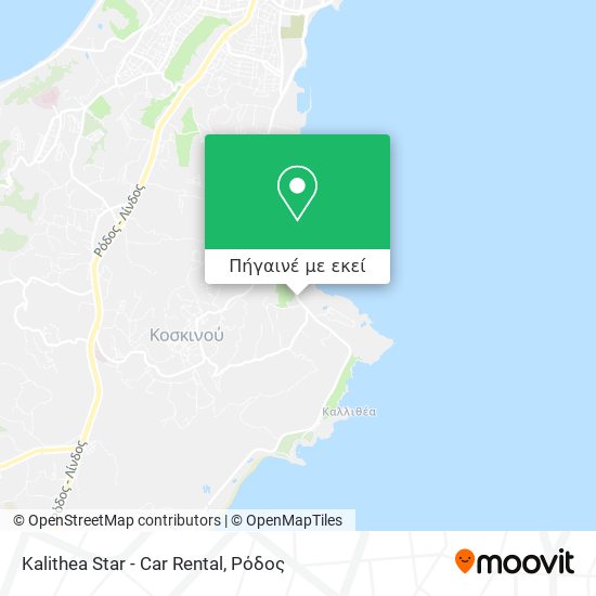 Kalithea Star - Car Rental χάρτης
