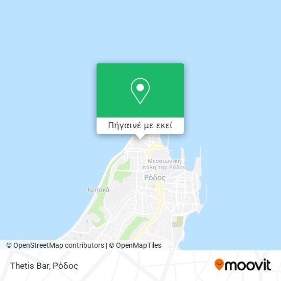 Thetis Bar χάρτης