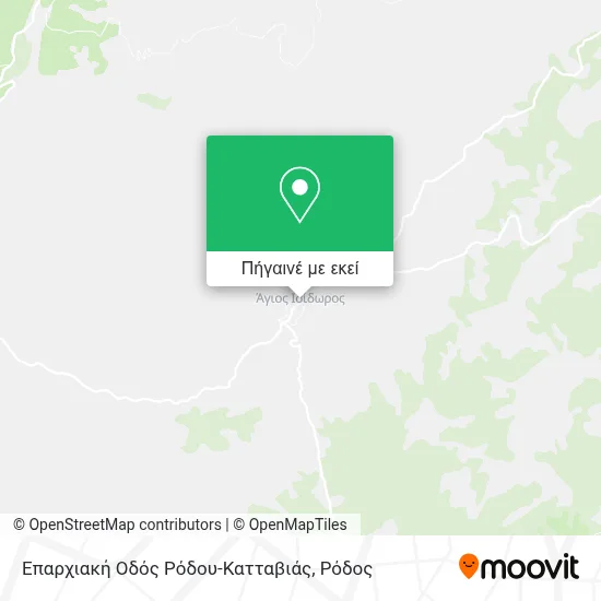 Επαρχιακή Οδός Ρόδου-Κατταβιάς χάρτης