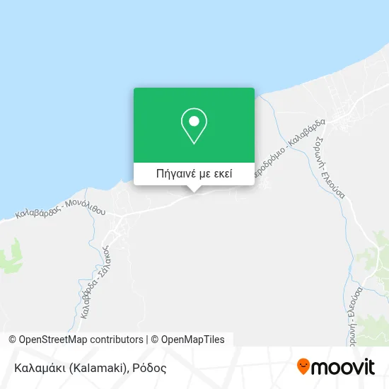 Καλαμάκι (Kalamaki) χάρτης