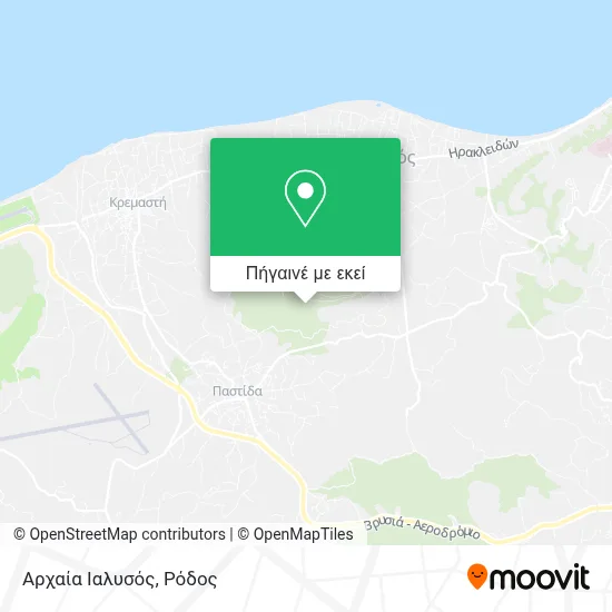 Αρχαία Ιαλυσός χάρτης