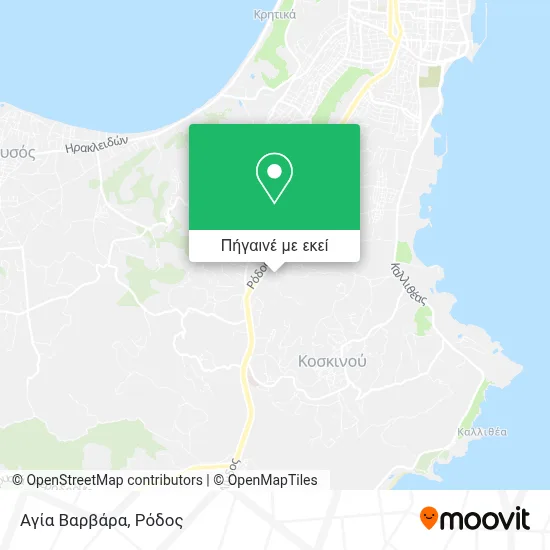 Αγία Βαρβάρα χάρτης