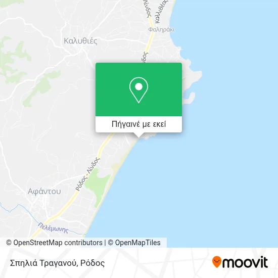 Σπηλιά Τραγανού χάρτης