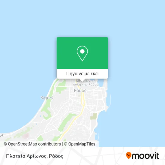 Πλατεία Αρίωνος χάρτης