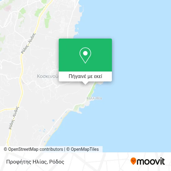 Προφήτης Ηλίας χάρτης