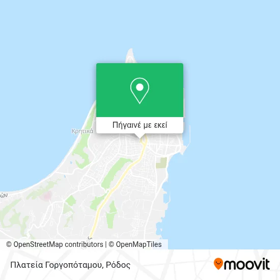 Πλατεία Γοργοπόταμου χάρτης