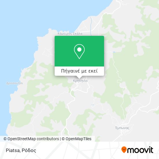 Piatsa χάρτης