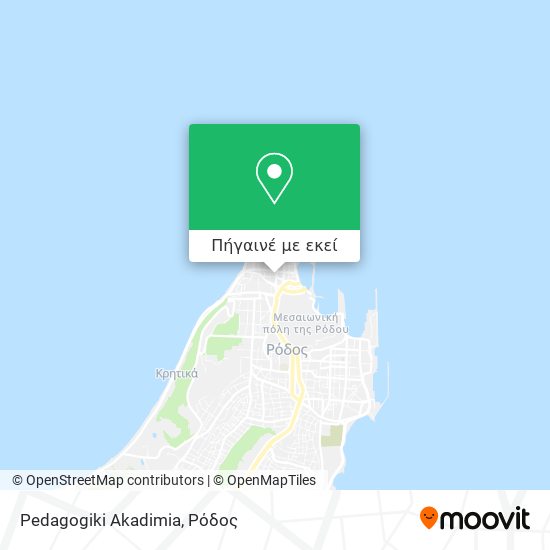 Pedagogiki Akadimia χάρτης