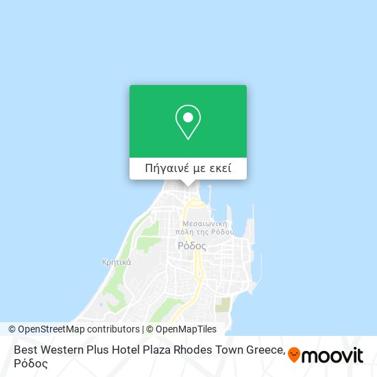 Best Western Plus Hotel Plaza Rhodes Town Greece χάρτης