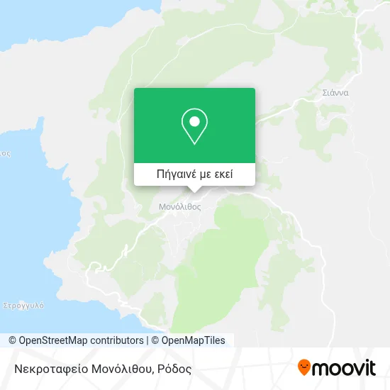 Νεκροταφείο Μονόλιθου χάρτης