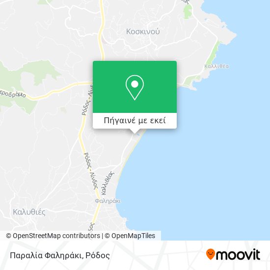 Παραλία Φαληράκι χάρτης