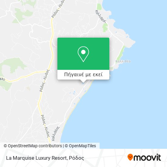 La Marquise Luxury Resort χάρτης