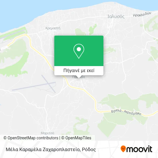 Μέλα Καραμέλα Ζαχαροπλαστείο χάρτης