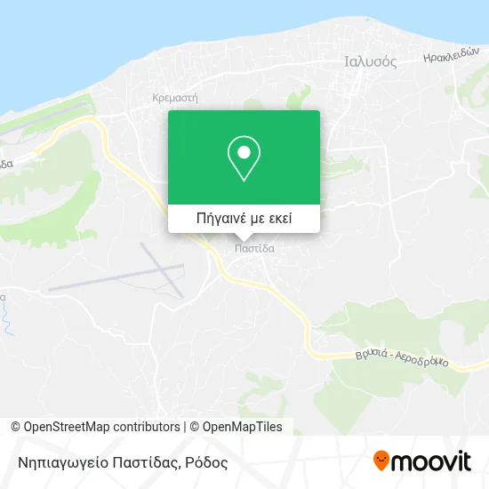 Νηπιαγωγείο Παστίδας χάρτης