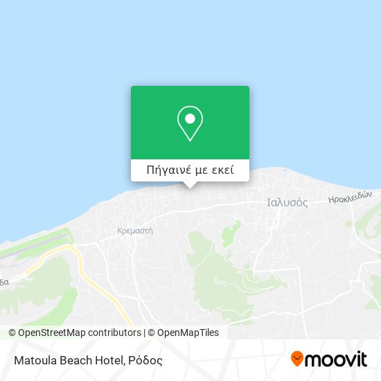 Matoula Beach Hotel χάρτης