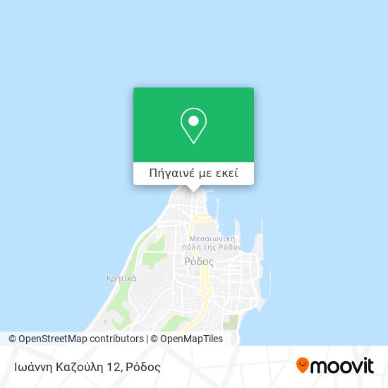 Ιωάννη Καζούλη 12 χάρτης