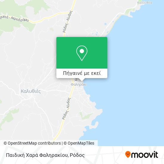 Παιδική Χαρά Φαληρακίου χάρτης