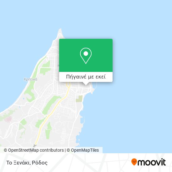 Το Ξενάκι χάρτης