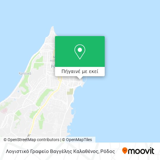 Λογιστικό Γραφείο Βαγγέλης Καλαθένος χάρτης