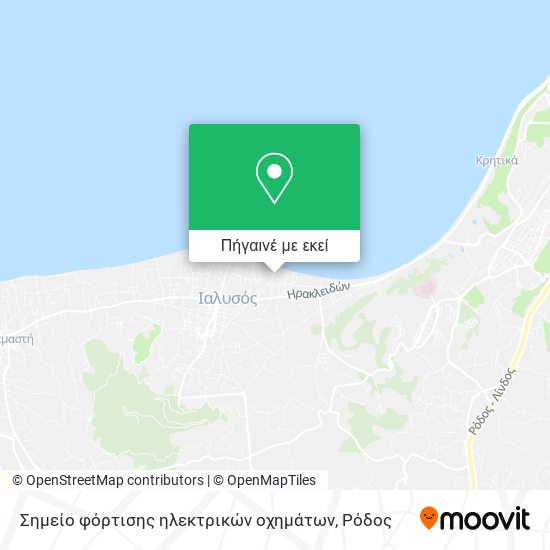 Σημείο φόρτισης ηλεκτρικών οχημάτων χάρτης