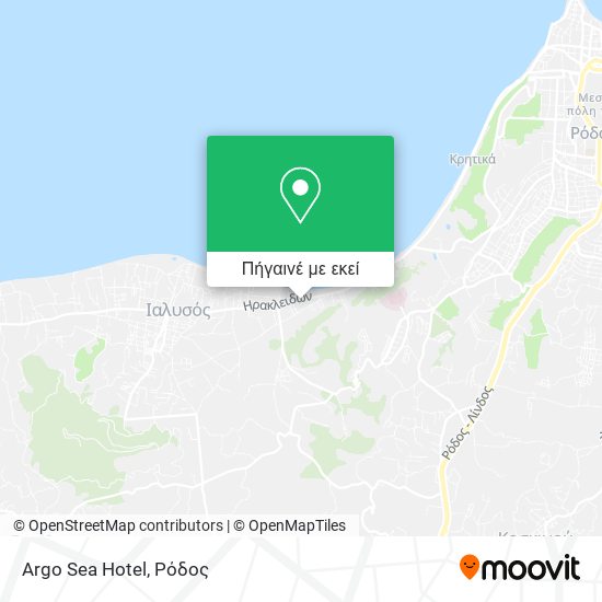 Argo Sea Hotel χάρτης