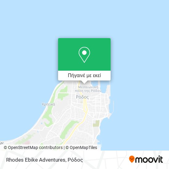 Rhodes Ebike Adventures χάρτης