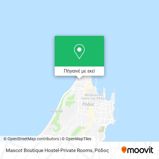 Mascot Boutique Hostel-Private Rooms χάρτης