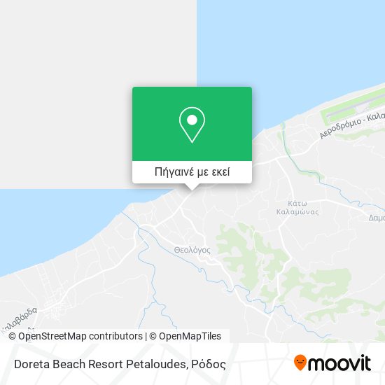 Doreta Beach Resort Petaloudes χάρτης