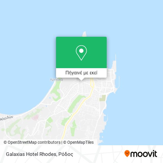 Galaxias Hotel Rhodes χάρτης