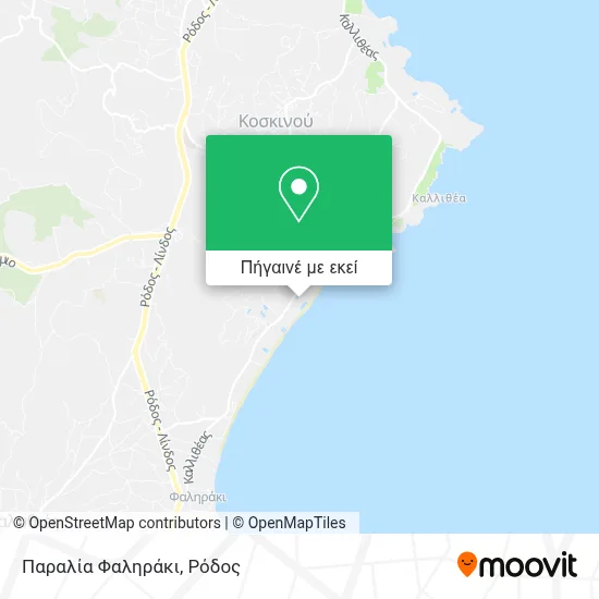 Παραλία Φαληράκι χάρτης