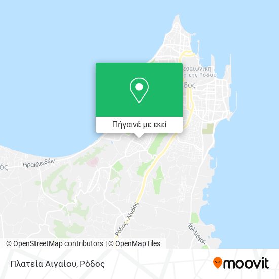Πλατεία Αιγαίου χάρτης