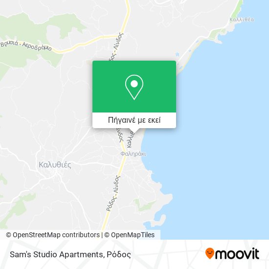 Sam's Studio Apartments χάρτης