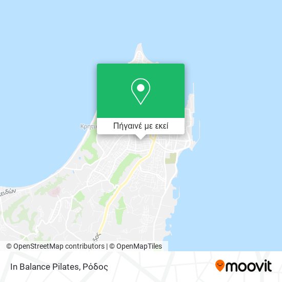 In Balance Pilates χάρτης