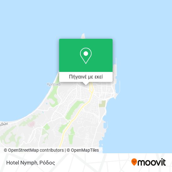 Hotel Nymph χάρτης