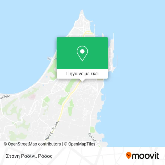 Στάνη Ροδίνι χάρτης