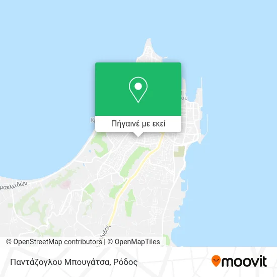 Παντάζογλου Μπουγάτσα χάρτης