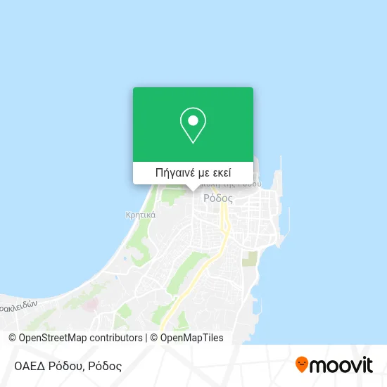 ΟΑΕΔ Ρόδου χάρτης