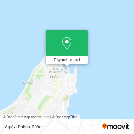 Λιμάνι Ρόδου χάρτης