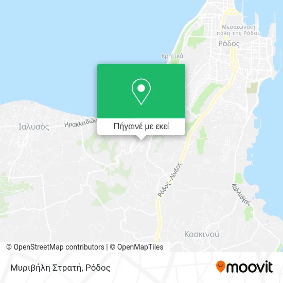 Μυριβήλη Στρατή χάρτης