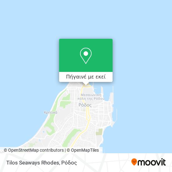 Tilos Seaways Rhodes χάρτης