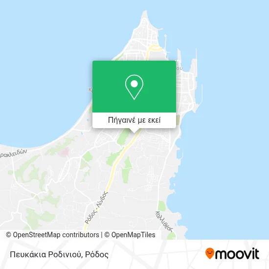 Πευκάκια Ροδινιού χάρτης