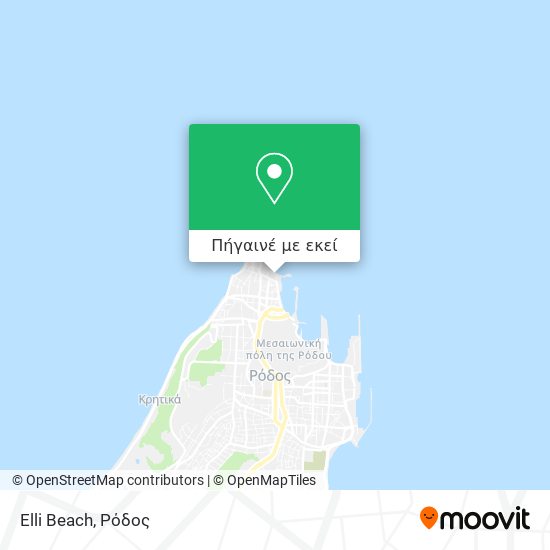 Elli Beach χάρτης